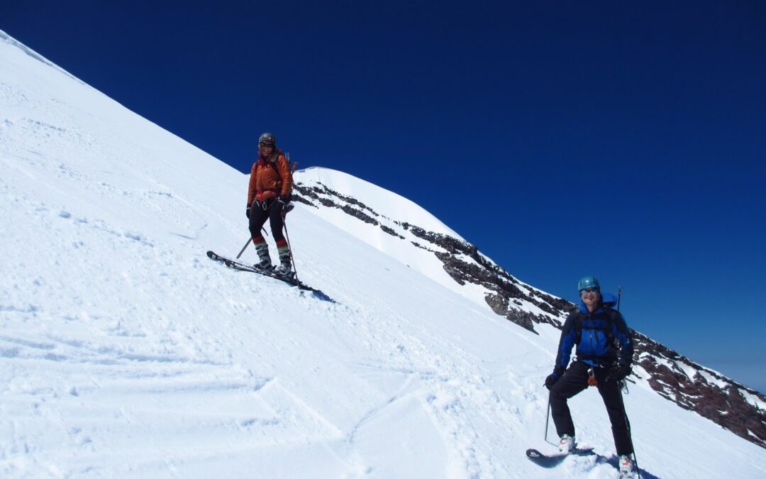 Skiing the Emmons Route