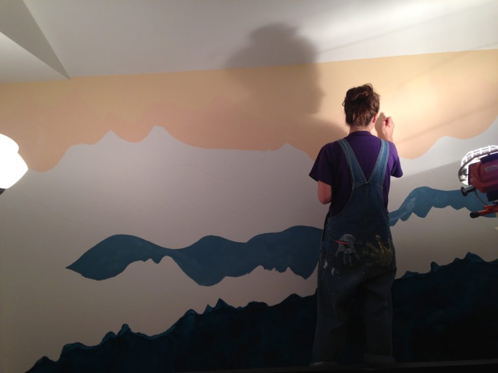How To Paint A Mountain Mural Occasionally Epic