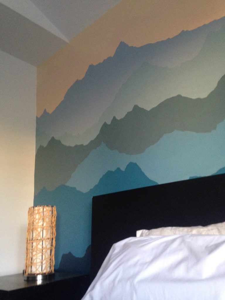 How To Paint A Mountain Mural - Occasionally Epic