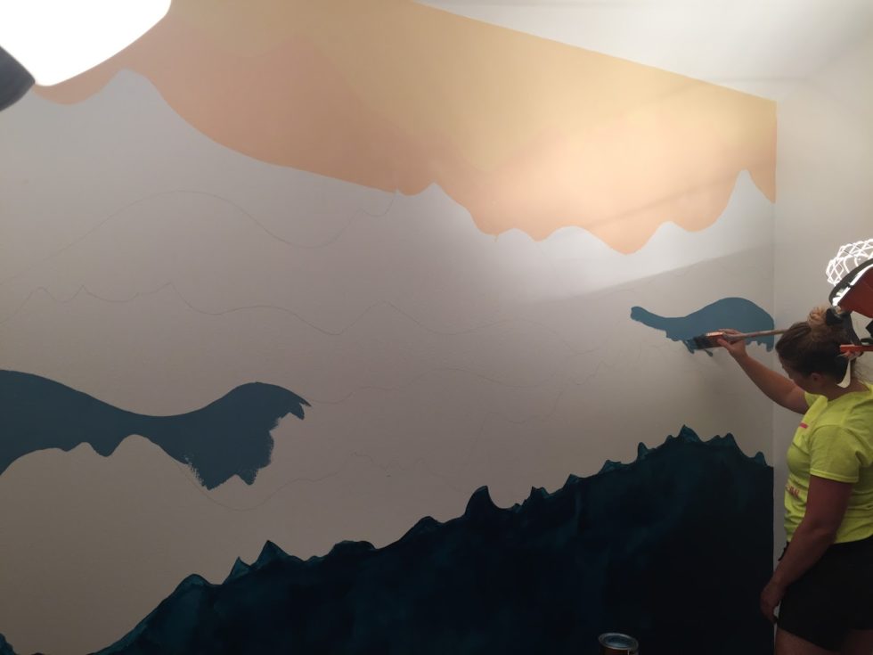 How To Paint A Mountain Mural Occasionally Epic