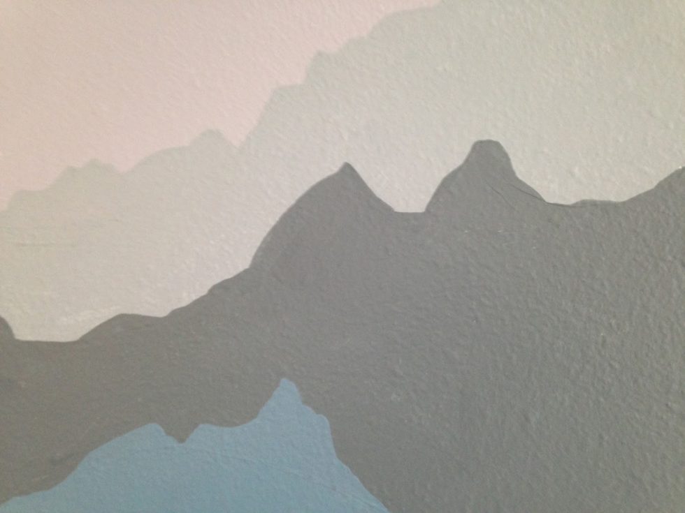 How To Paint A Mountain Mural Occasionally Epic